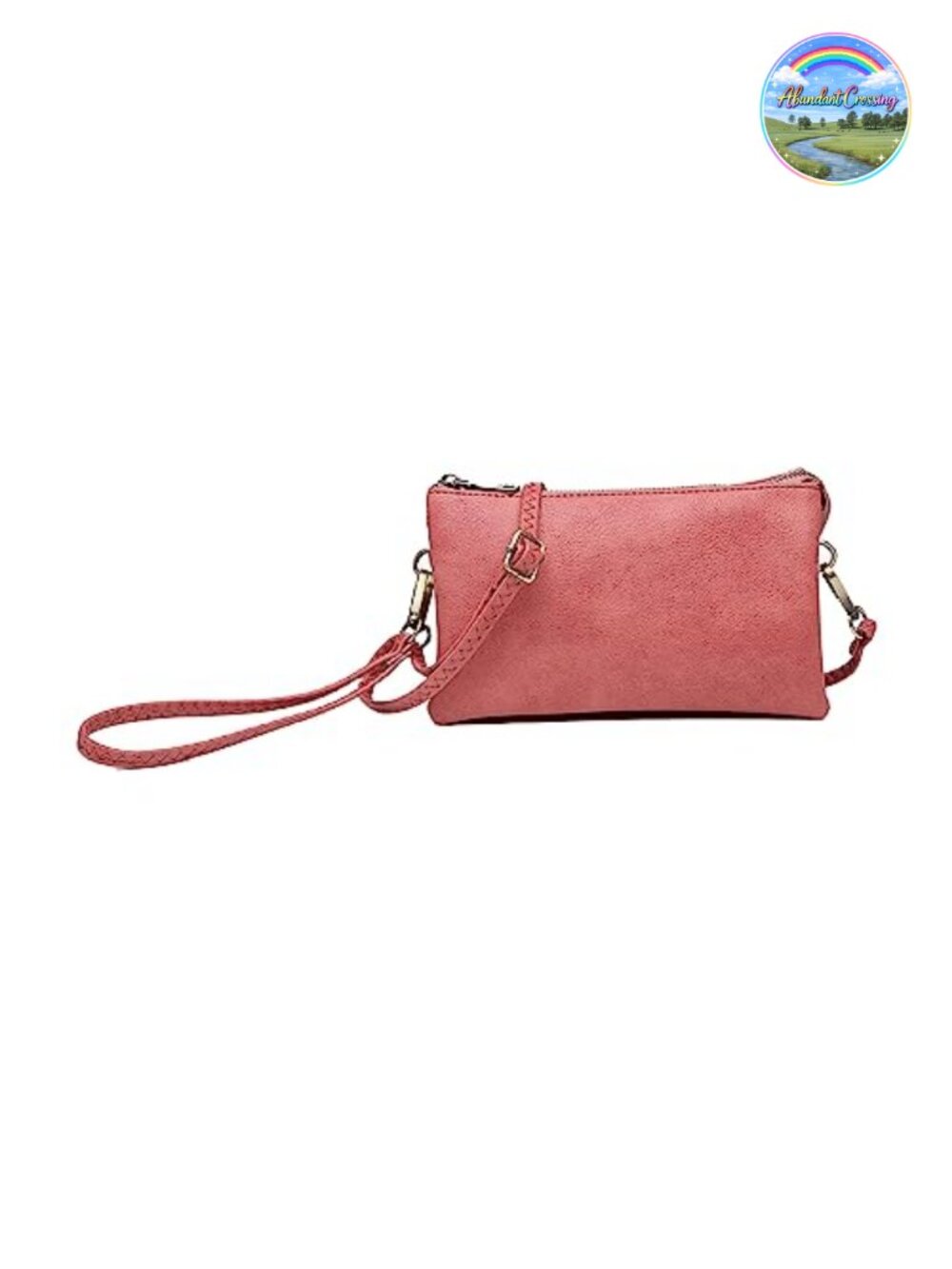 Vegan Leather Crossbody Wristlet Wallet Clutch Small Purse Handbag